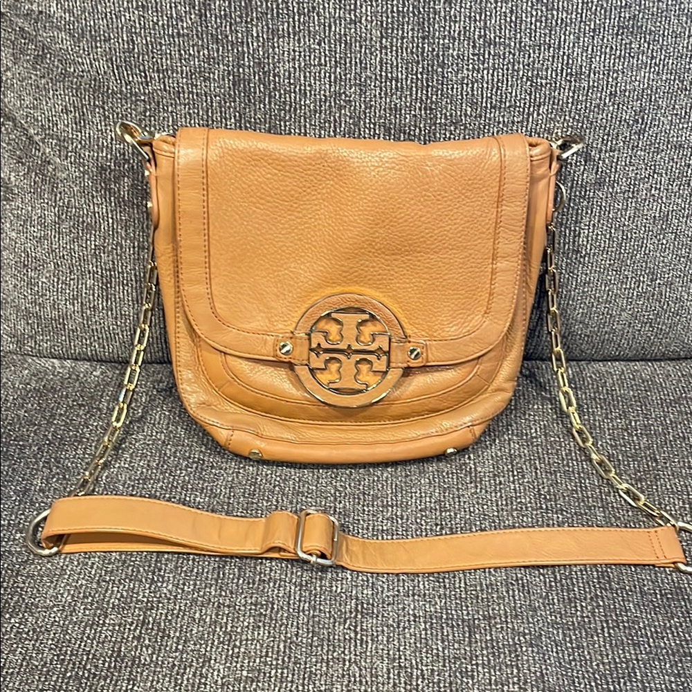 Tory Burch Tan Leather Crossbody Bag